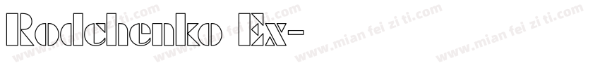 Rodchenko Ex字体转换